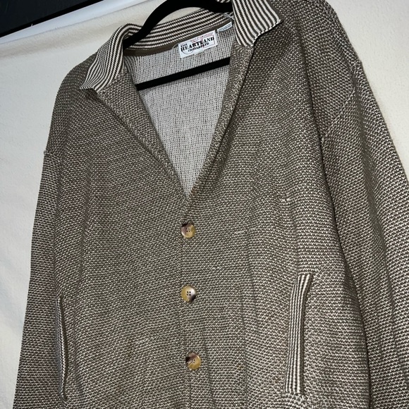 Vintage Knit Cardigan Grandpa Sweater The Heartland Company Ltd. Size Large - Picture 3 of 7